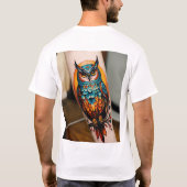 "Wild OwL Tattoo Beauty" T-Shirt (Rückseite)