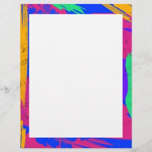 Wild Paint Brush Colors and Music Sheets