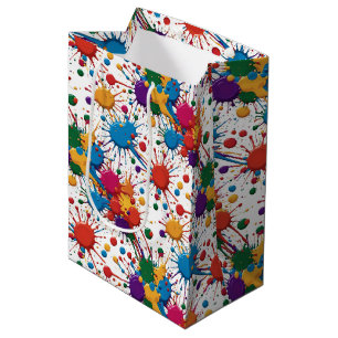Wild Paint Spritzer Mittlere Geschenktüte