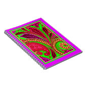 Wild paisley Notebook Notizblock (Rechte Seite)