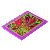 Wild paisley Notebook Notizblock (Linke Seite)