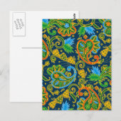 Wild Paisley Postkarte (Vorne/Hinten)