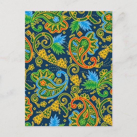 Wild Paisley Postkarte (Vorderseite)