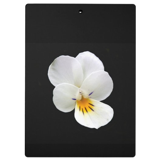 Wild Pansy Clipboard Klemmbrett (Rückseite)