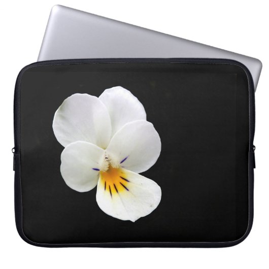 Wild Pansy Laptop Case (Vorderseite)