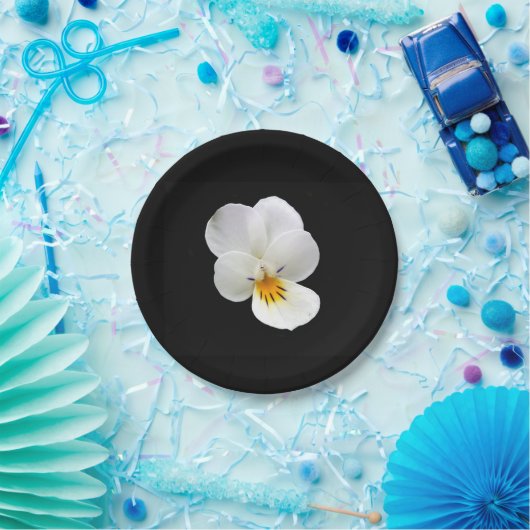 Wild Pansy Paper Plate Pappteller (Party)