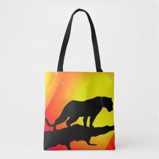 Wild Panther Tote Bag Tasche (Vorderseite)