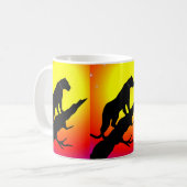 Wild Panther White Coffee Tasse (Vorderseite Links)