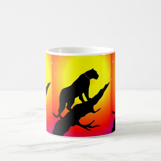 Wild Panther White Coffee Tasse (Mittel)
