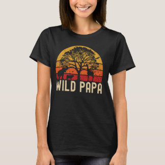 Wild Papa Zoo Geboren Wild Geburtstag Safari Jungl T-Shirt