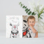 Wild Party Animal Dankeschön Card Dankeskarte (Stehend Vorderseite)