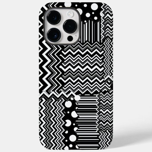 Wild Patchwork Zig-Zags Case-Mate iPhone Hülle (Rückseite)