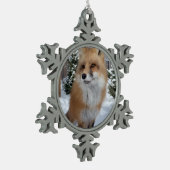 Wild Paws Finneas Snowflake Framed Ornament (Links)
