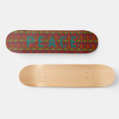 Wild Peace Signs ~ Skateboard Retro (Horizontal)