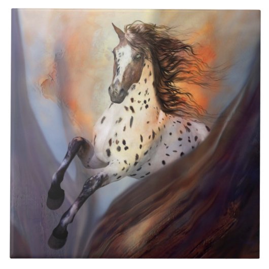 Wild Pferd 2 Fliesen (Vorderseite)