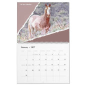 Wild Pferd Portrait, großer Kalender (Feb 2027)