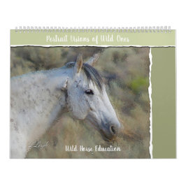 Wild Pferd Portrait, großer Kalender