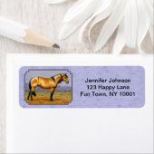 Wild Pferde Buckskin Hengst Lila (Insitu)