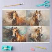 Wild Pferde Collage 2 Decoupage Paper Seidenpapier (Basteln)