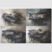 Wild Pferde Collage 4 Decoupage Paper Seidenpapier (Vorderseite)