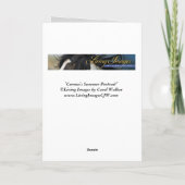 Wild Pferde Grußkarte - Coronas Sommerportrait Karte (Rückseite)