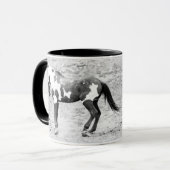 Wild Pferde Picasso Kaffee Tasse (Vorderseite Links)
