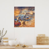 Wild Pferde Spirituosen "TRINITY" Poster (Küche)