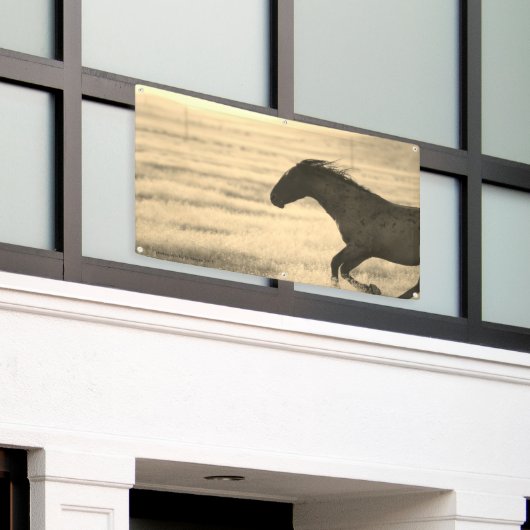 WILD PFERDE VON UTAH BANNER MIT GROMMET (Äußeres Gebäude)