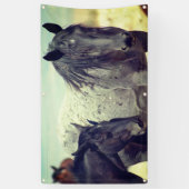 WILD PFERDE VON UTAH ONAQUI GRAY BANNER (Vertikal)