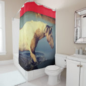 WILD PFERDE VON UTAH PINTO IN WASSER Duschvorhang (Beispiel)