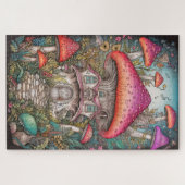 Wild-Pilz-Forest Illustration Art Puzzle (Horizontal)