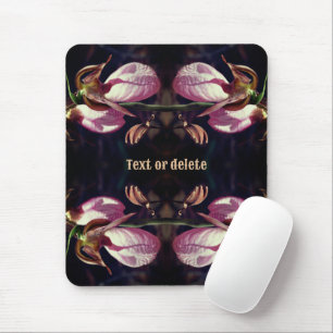 Wild Pink Lady Slipper Orchid Pair Personalisiert Mousepad