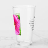 Wild Pink Rose Foto Vertrauen in die Lord Bible Ve Glas (Links)