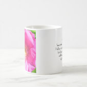 Wild Pink Rose Foto Vertrauen in die Lord Bible Ve Kaffeetasse (Mittel)