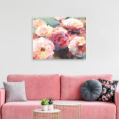 Wild Pink Roses Leinwanddruck (Insitu (Wohnzimmer))