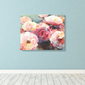 Wild Pink Roses Leinwanddruck (Insitu (Holzboden))