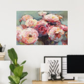 Wild Pink Roses Poster (Heimbüro)