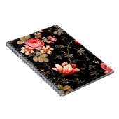 Wild Pink Roses Spiral Notebook Notizblock (Rechte Seite)