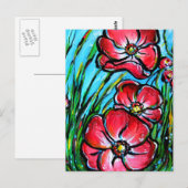 Wild Pinks Postkarte (Vorne/Hinten)