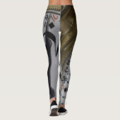 Wild Pocket Watch Face Fashion Leggings (Rückseite)
