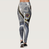 Wild Pocket Watch Face Fashion Leggings (Rückseite)