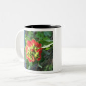 Wild Poinsettia Zweifarbige Tasse (Vorderseite Links)
