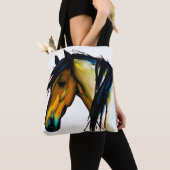 Wild Pony | Aquarellpferd Tasche (Von Nahem)