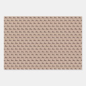 Wild Pony auf Tan Horse Lover Geschenkpapier Set (Vorderseite 2)