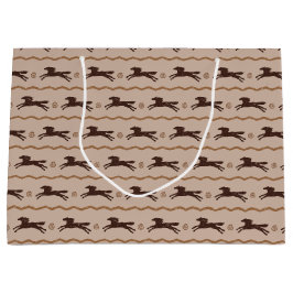 Wild Pony Galloping Pferd auf Tan für Pferde Lover Große Geschenktüte