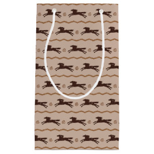 Wild Pony Galloping Pferd auf Tan Kleine Geschenktüte