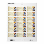 Wild Pony mit Sun Horse-Adresse Adressaufkleber (Vorne)