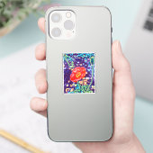Wild Poppies Vinyl Sticker (Telefon)
