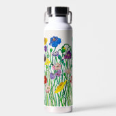 Wild Poppies Wasserflasche Trinkflasche (Vorne)