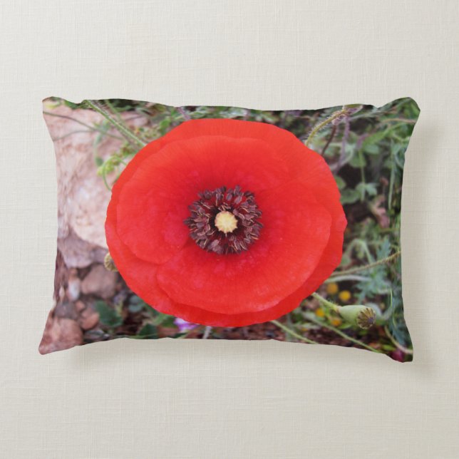 Wild Poppy Accent Pillow Dekokissen (Rückseite)